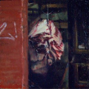 Kosher Meat, 10x10 inches, oil on panel, 2007 -SOLD