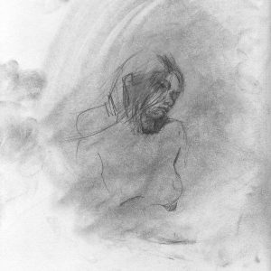 Untitled No 18, 11x8 inches, graphite and conté on paper, 2006