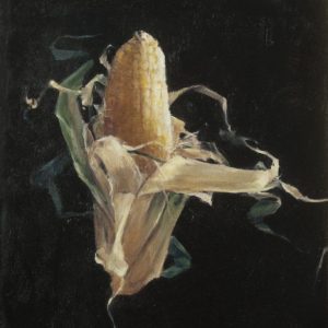 Corn, 12½x9½ inches, oil on canvas, 2014 -SOLD