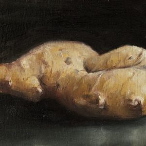 Ginger, 4¼x6¼ inches, oil on panel, 2014 -SOLD