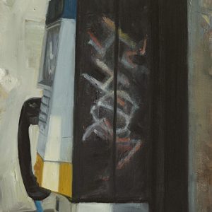 Landline: 30DH4?, 7½x6½ inches, oil on panel, 2015 -SOLD