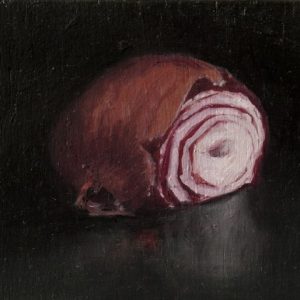 Red Onion, 4¼x6¼ inches, oil on panel, 2014 -SOLD