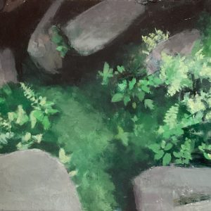 Ferns, 8x12 inches, oil on panel, 2022 -SOLD