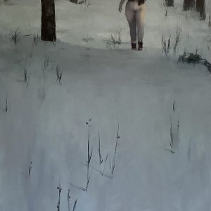 Winter Eve, 36x24 inches, oil on panel, 2022
